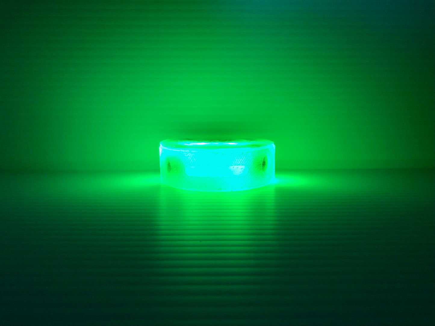 The Comet Puck ICE (Green). Regulation 6oz. L.E.D. Light Up Ice Hockey Puck. Slap-Shot Ready.