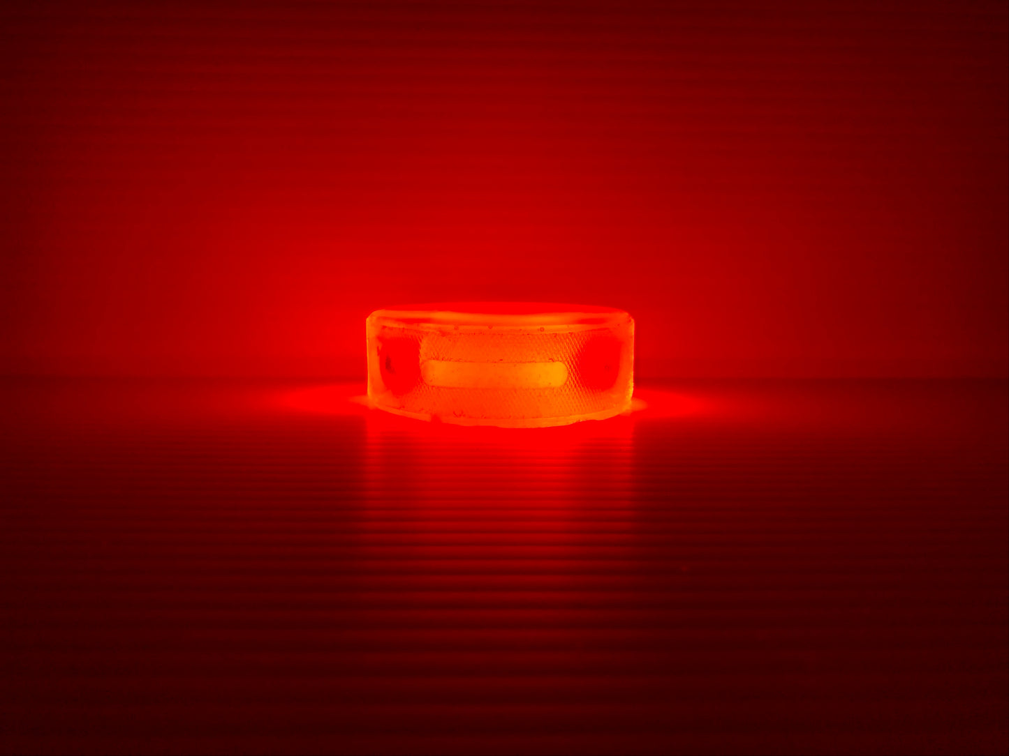 The Comet Puck ICE (Red). Regulation 6oz. L.E.D. Light Up Ice Hockey Puck. Slap-Shot Ready.