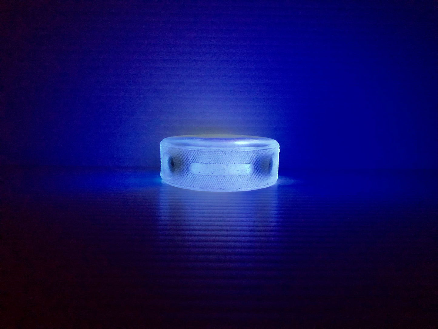 The Comet Puck ICE (Blue). Regulation 6oz. L.E.D. Light Up Ice Hockey Puck. Slap-Shot Ready.